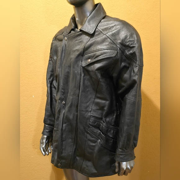 PHASE 2 Men's Leather jacket sz M. M82T - Picture 2 of 7